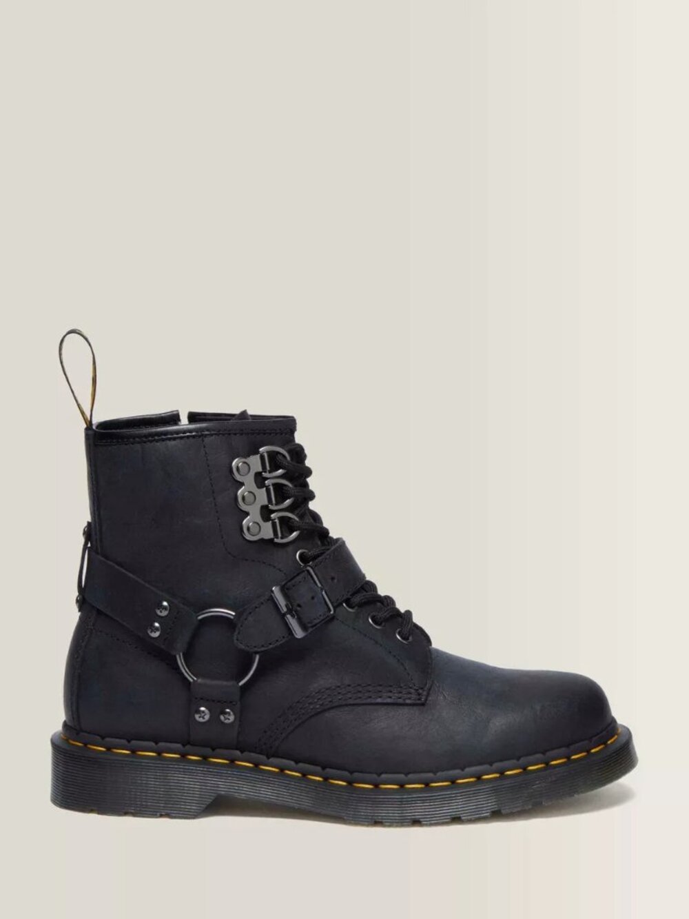 Dr Martens 1460 Hardware Antique Leather Lace Up Boots, Women's size 10